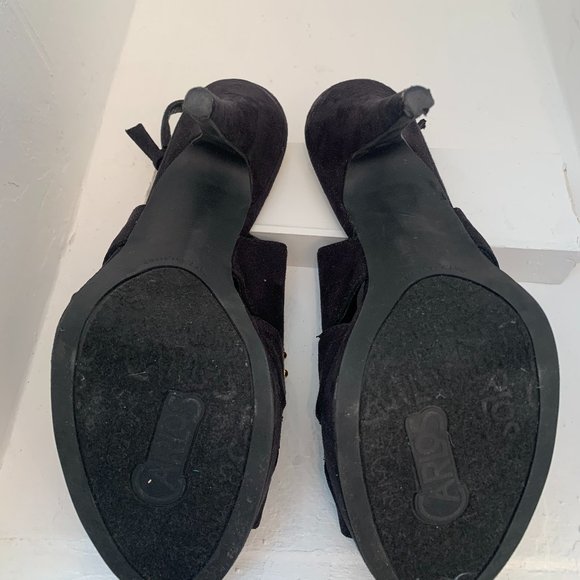 Carlos by Carlos Santana Black Slingback Heels - Picture 5 of 5